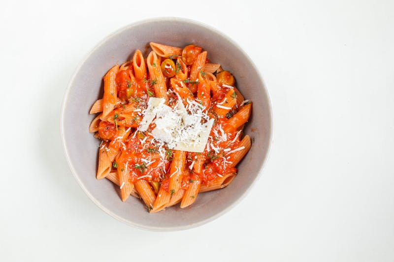 Penne Arrabbiata spicy tomato pasta
